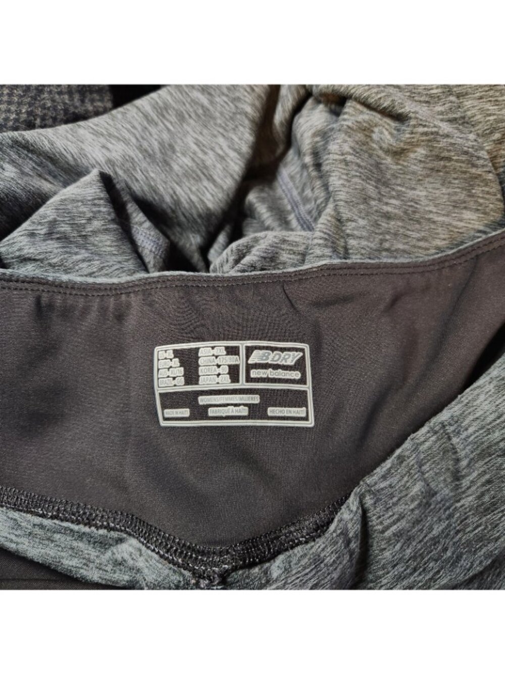 NB Dry New Balance Dark Gray Leggings Stretch Pants Yoga Pant XL XLARGE - Picture 7 of 7